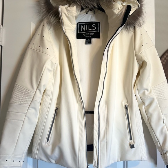 Brand NEW Nils Skiing or Snowboarding Jacket ⛷️ 🏂 ~ Crème + Size 10P with hood - Picture 3 of 10